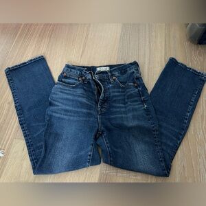 Madewell Slim Demi Boot Blue Jeans